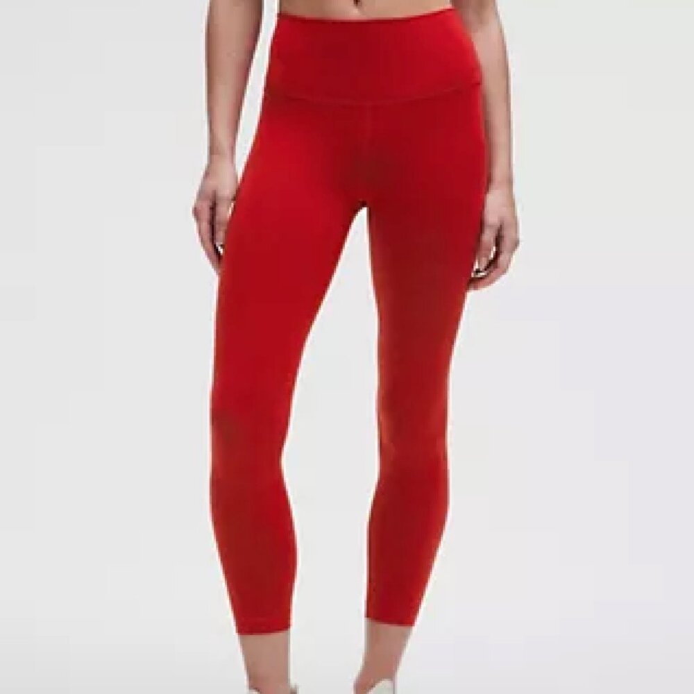 NWT - Lululemon Wunder Train HR Legging 25" Dark Red